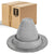 #1 Roofjack Round EPDM Pipe Flashing Boot for Metal Roof, Gray