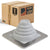 #1 Roofjack Square EPDM Pipe Flashing Boot for Metal Roof, White