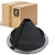 #2 Roofjack Round Retrofit EPDM Pipe Flashing Boot for Metal Roof, Black