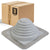 #3 Roofjack Square EPDM Pipe Flashing Boot for Metal Roof, Gray