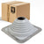 #4 Roofjack Square EPDM Pipe Flashing Boot for Metal Roof, White