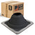 #5 Roofjack Square EPDM Pipe Flashing Boot for Metal Roof, Black