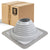 #5 Roofjack Square EPDM Pipe Flashing Boot for Metal Roof, Gray