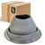 #6 Roofjack Round Silicone Pipe Flashing Boot for Metal Roof, Gray