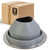 #7 Roofjack Round Silicone Pipe Flashing Boot for Metal Roof, Gray