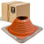 #7 Roofjack Square Silicone Pipe Flashing Boot for Metal Roof, Red