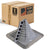 #1 Roofjack Retrofit Square EPDM Pipe Flashing Boot for Metal Roof, GRY