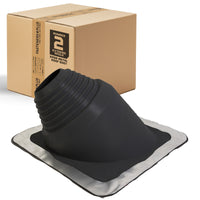 #2 Roofjack Extreme Angle EPDM Pipe Flashing Boot for Metal Roof, Black
