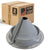 #2 Roofjack Round Retrofit EPDM Pipe Flashing Boot for Metal Roof, Gray
