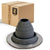 #2 Roofjack Round EPDM Pipe Flashing Boot for Metal Roof, Dark Gray
