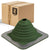 #2 Roofjack Square EPDM Pipe Flashing Boot for Metal Roof, Dark Green