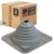 #2 Roofjack Square EPDM Pipe Flashing Boot for Metal Roof, Gray