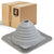 #2 Roofjack Square EPDM Pipe Flashing Boot for Metal Roof, Gray