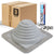 #3 Square EPDM Metal Roof Pipe Boot w/Install Kit, Gray