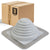 #3 Roofjack Square EPDM Pipe Flashing Boot for Metal Roof, White