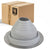 #4 Roofjack Round EPDM Pipe Flashing Boot for Metal Roof, Gray