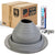 #4 Round EPDM Metal Roof Pipe Boot w/Install Kit, Gray