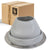 #6 Roofjack Round EPDM Pipe Flashing Boot for Metal Roof, Gray