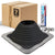 #7 Square EPDM Metal Roof Pipe Boot w/Install Kit, Black