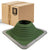 #8 Roofjack Square EPDM Pipe Flashing Boot for Metal Roof, Dark Green