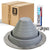 #3 Round Hi-Temp Silicone Metal Roof Boot w/Install Kit, Gray