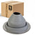 #4 Roofjack Round Silicone Pipe Flashing Boot for Metal Roof, Gray