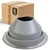 #5 Roofjack Round Silicone Pipe Flashing Boot for Metal Roof, Gray