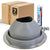 #7 Round Hi-Temp Silicone Metal Roof Boot w/Install Kit, Gray