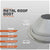 #8 Roofjack Round EPDM Pipe Flashing Boot for Metal Roof, Gray