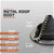 #1 Roofjack Round Retrofit EPDM Pipe Flashing Boot for Metal Roof, Black