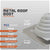 #1 Roofjack Square EPDM Pipe Flashing Boot for Metal Roof, White