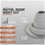 #2 Roofjack Round EPDM Pipe Flashing Boot for Metal Roof, Gray