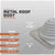#3 Roofjack Square EPDM Pipe Flashing Boot for Metal Roof, Gray