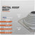 Metal roof boot specifications with dimensions and material details on a gray background