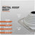 Metal roof boot specifications with EPDM material on a gray background