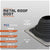 Metal roof boot specifications with detailed information on a gray background