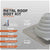 #1 Roofjack Square EPDM Pipe Flashing Boot for Metal Roof, Gray