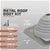 Metal roof boot with specifications on a gray background