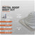 Metal roof boot kit with specifications on a gray background