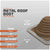 #3 Roofjack Square EPDM Pipe Flashing Boot for Metal Roof, Terra Cotta