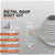 Metal roof boot kit with specifications on a gray background