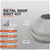 Metal roof boot kit with specifications on a gray background