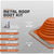 #3 Square Hi-Temp Silicone Metal Roof Boot w/Install Kit, Red