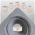Gray flexible roof boot shown in a close-up product graphic with feature callouts and a size callout reading Max Cutout Size 9
