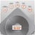 Gray flexible aluminum base with circular cutout and feature icons on a white background