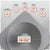 Gray flexible aluminum base with circular cutout and feature icons on a white background