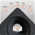 Metal roof boot with flexible material base with features listed on a white background