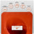 Red metal roof boot with flexible aluminum base with product features on a white background