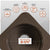 Brown Metal roof boot with installation features and specifications on a white background