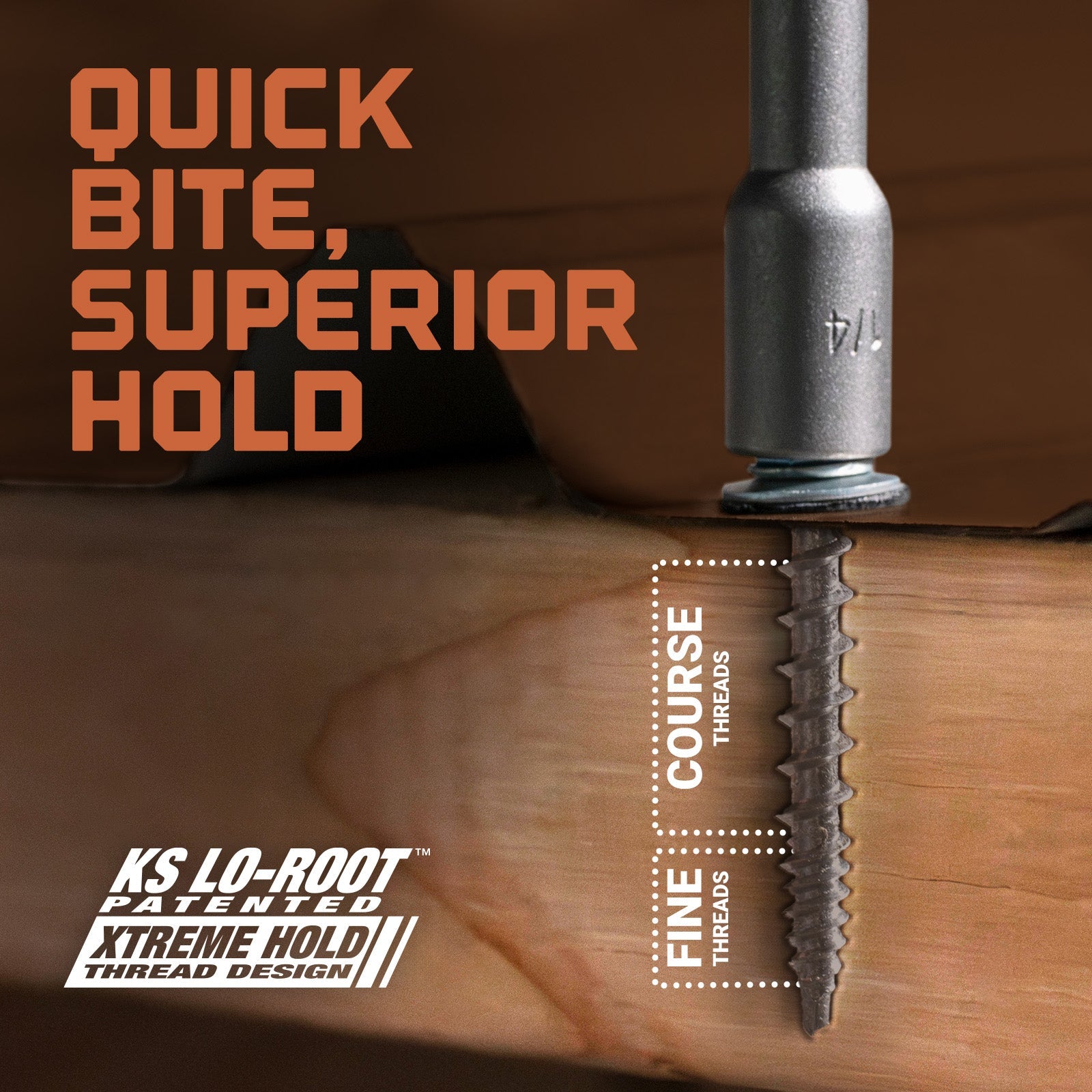 ST Screws KS Lo-Root Patented
